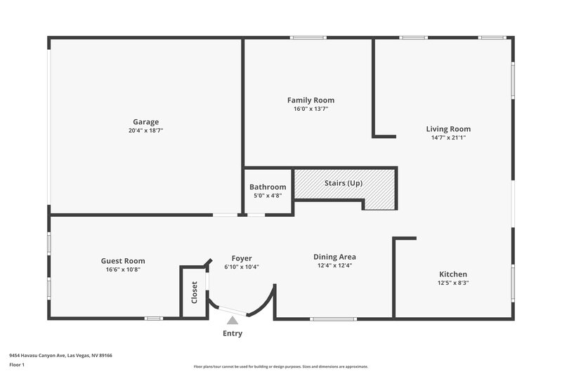 2,360/Mo, 9454 Havasu Canyon Ave Las Vegas, NV 89166 Floor Plan View