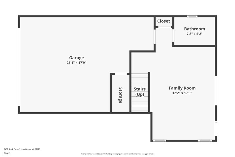 3,060/Mo, 3437 Rock Face Ct Las Vegas, NV 89129 Floor Plan View