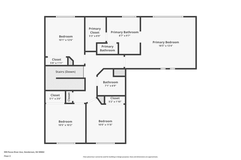 2,300/Mo, 999 Pecos River Ave Henderson, NV 89002 Floor Plan View 2
