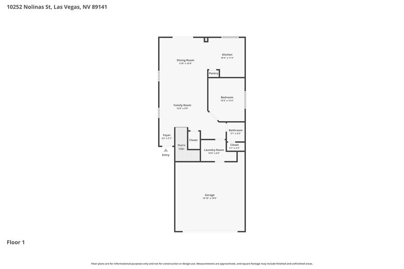 2,245/Mo, 10252 Nolinas St Las Vegas, NV 89141 Floor Plan View