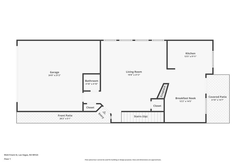 2,145/Mo, 9524 Friant St Las Vegas, NV 89123 Floor Plan View