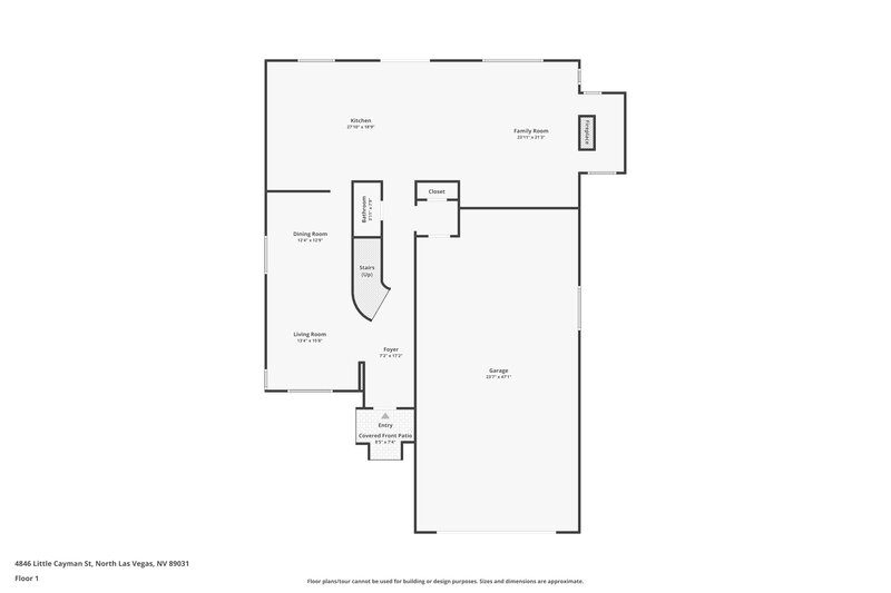 3,060/Mo, 4846 Little Cayman St North Las Vegas, NV 89031 Floor Plan View