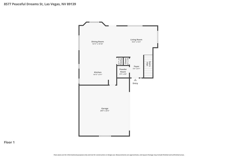 2,410/Mo, 8577 Peaceful Dreams St Las Vegas, NV 89139 Floor Plan View