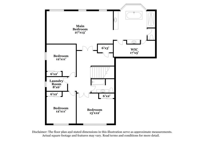 3,040/Mo, 6551 Alma White St Las Vegas, NV 89110 Floor Plan View 2