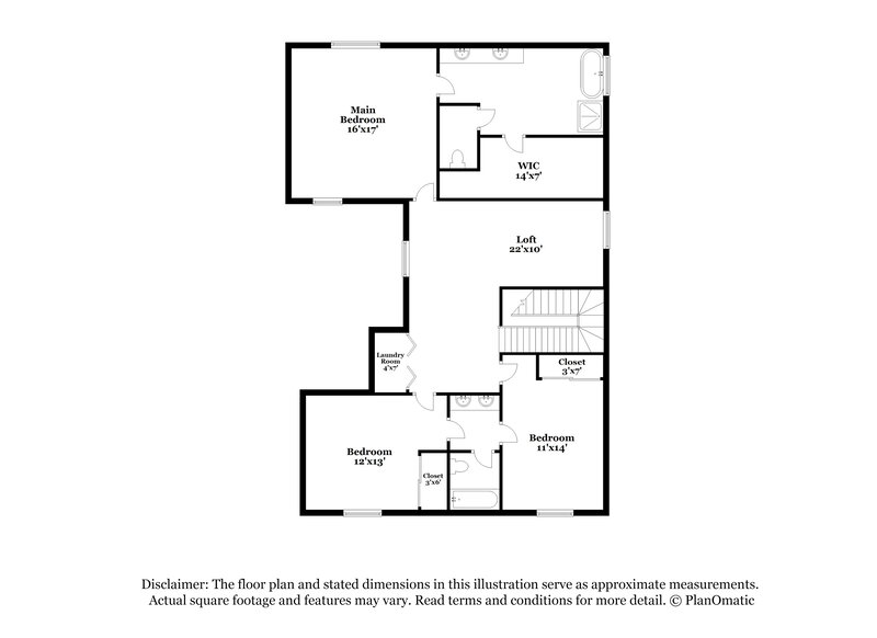 2,250/Mo, 7112 Mercurio Ave Las Vegas, NV 89131 Floor Plan View 2