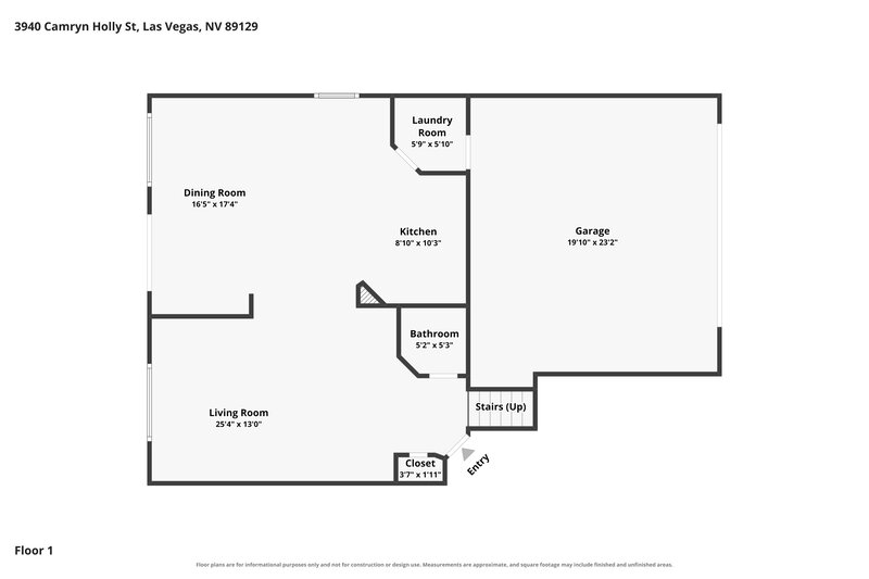 2,330/Mo, 3940 Camryn Holly St Las Vegas, NV 89129 Floor Plan View