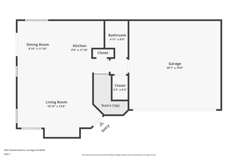 1,895/Mo, 10571 Alondra Peak St Las Vegas, NV 89183 Floor Plan View