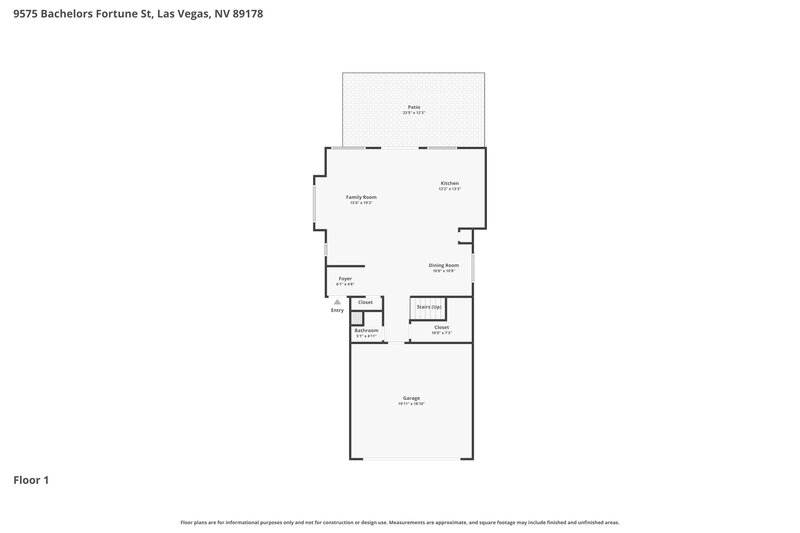 2,220/Mo, 9575 Bachelors Fortune St Las Vegas, NV 89178 Floor Plan View