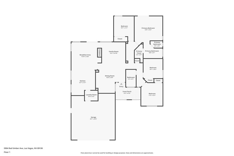 0/Mo, 5904 Red Umber Ave Las Vegas, NV 89130 Floor Plan View