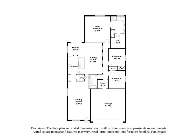 1,865/Mo, 3932 Fragrant Jasmine Ave North Las Vegas, NV 89081 Floor Plan View