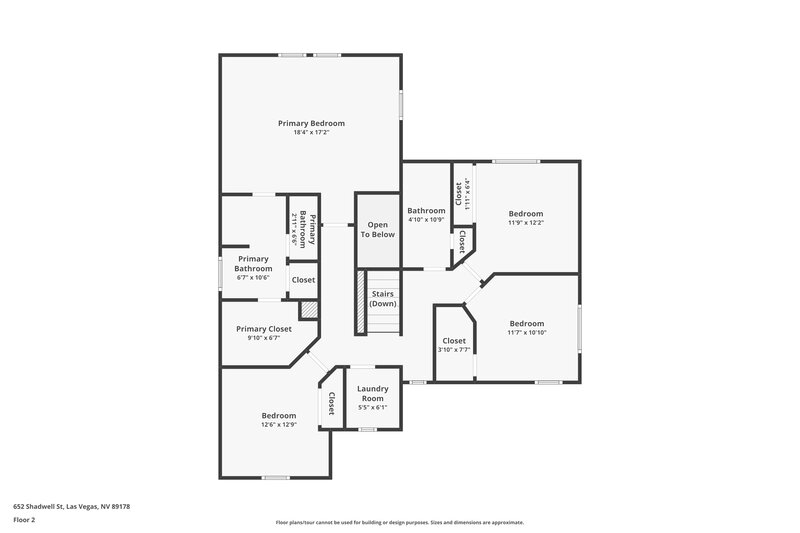 2,345/Mo, 652 Shadwell St Las Vegas, NV 89178 Floor Plan View 2