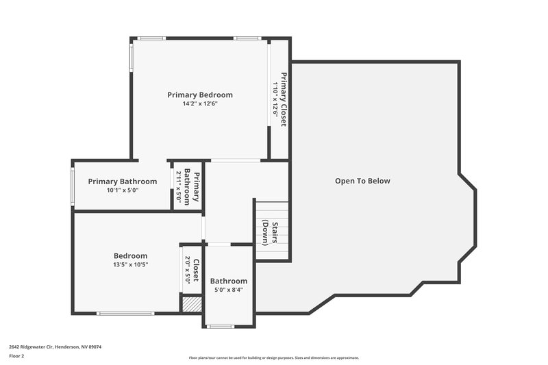 2,075/Mo, 2642 Ridgewater Cir Henderson, NV 89074 Floor Plan View 2