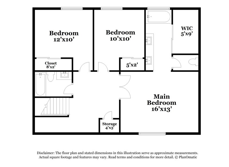 1,840/Mo, 4505 Dagnar Ct North Las Vegas, NV 89031 Floor Plan View 2
