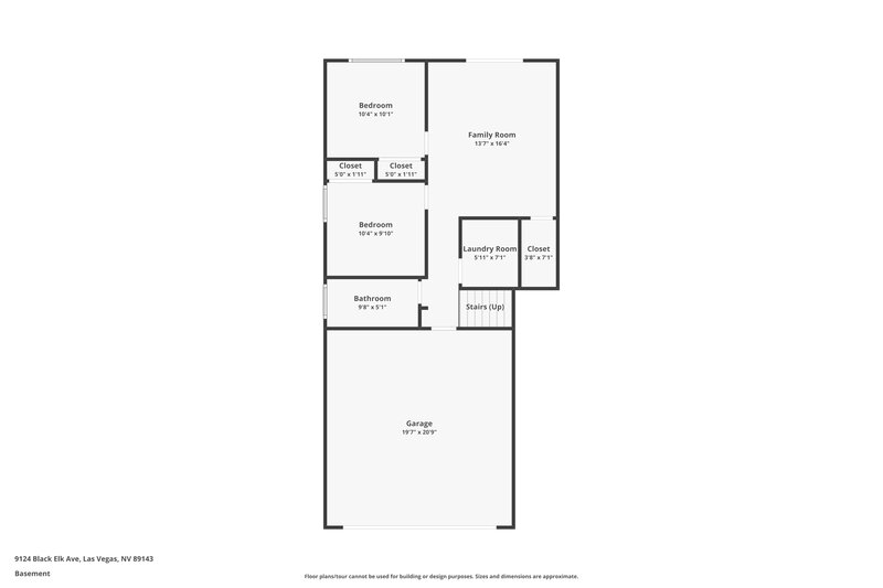 2,290/Mo, 9124 Black Elk Ave Las Vegas, NV 89143 Floor Plan View