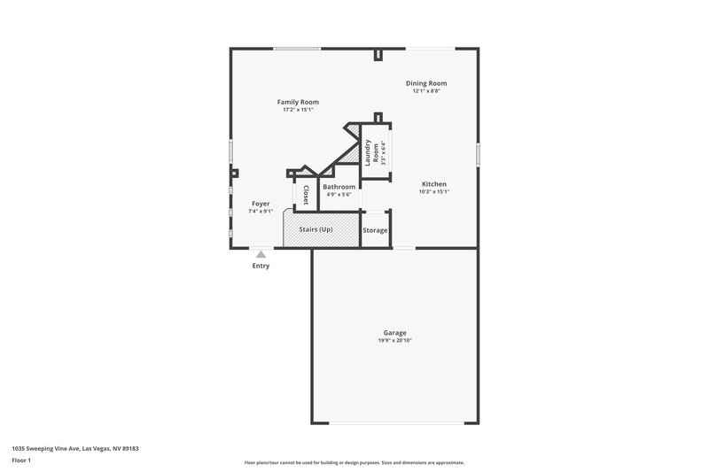 1,995/Mo, 1035 Sweeping Vine Ave Las Vegas, NV 89183 Floor Plan View