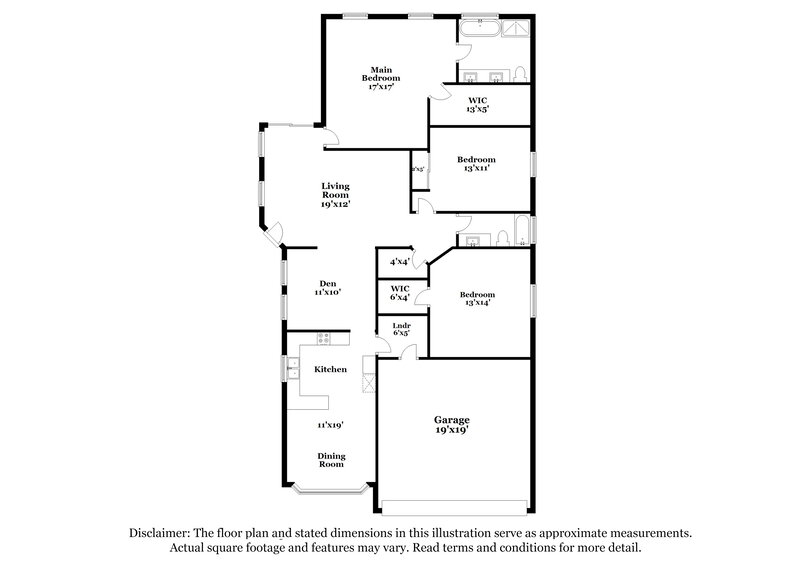 2,960/Mo, 2520 Bahama Point Ave North Las Vegas, NV 89031 Floor Plan View