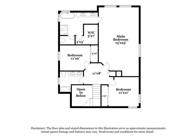 2,230/Mo, 4841 Villa Elisa Circle North Las Vegas, NV 89031 Floor Plan View 2