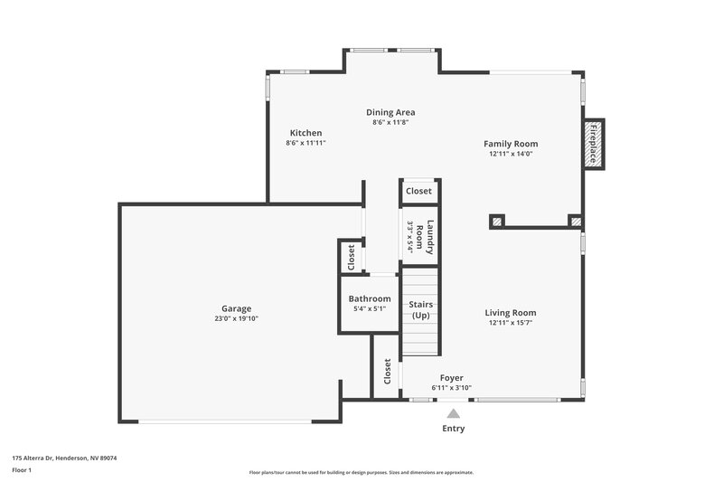 2,045/Mo, 175 Alterra Drive Henderson, NV 89074 Floor Plan View