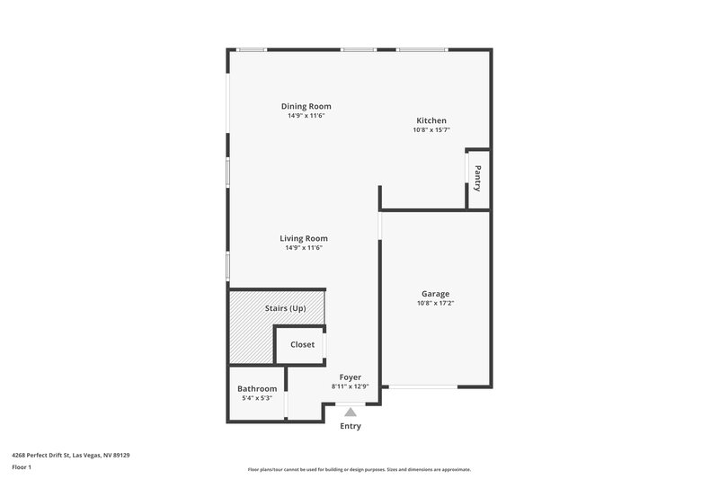 0/Mo, 4268 Perfect Drift St Las Vegas, NV 89129 Floor Plan View