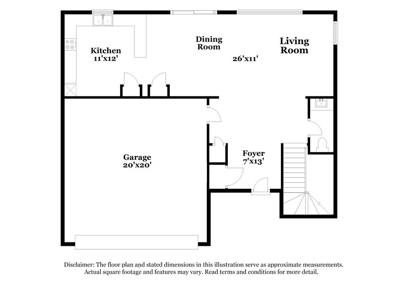 2,010/Mo, 1934 Silver Crest Ct. North Las Vegas, NV 89031 Floor Plan View