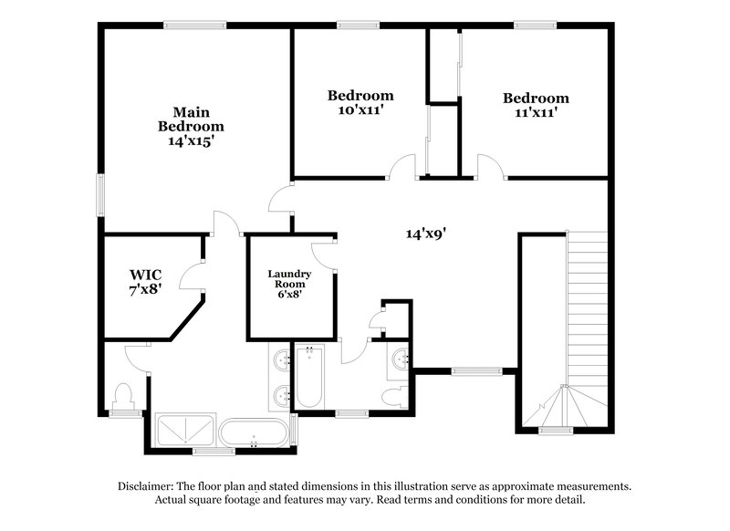 2,010/Mo, 1934 Silver Crest Ct. North Las Vegas, NV 89031 Floor Plan View 2
