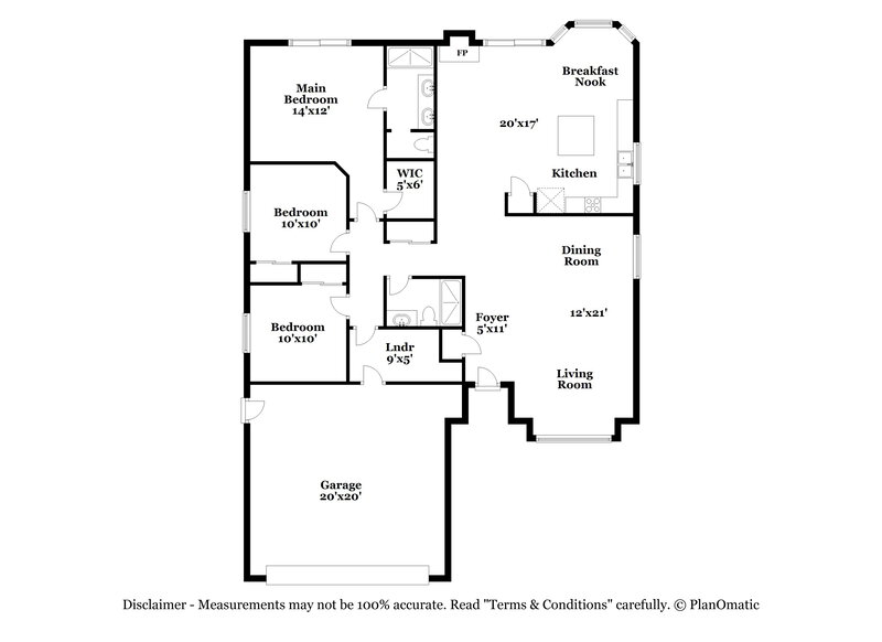 2,015/Mo, 5021 Drummond Rd Las Vegas, NV 89130 Floor Plan View