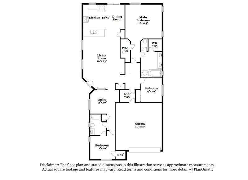 3,130/Mo, 5813 Black Sand Beach St North Las Vegas, NV 89081 Floor Plan View