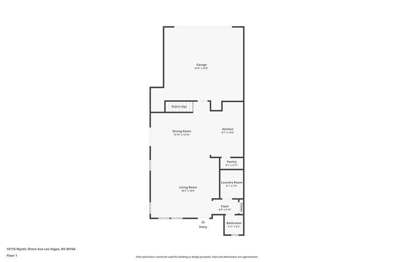 2,195/Mo, 10716 Mystic Shore Ave Las Vegas, NV 89166 Floor Plan View