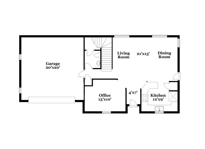 1,860/Mo, 5352 Brazelton St North Las Vegas, NV 89081 Floor Plan View 2
