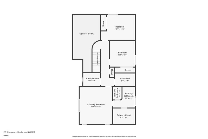 1,790/Mo, 977 Alfonso Ave Henderson, NV 89015 Floor Plan View 2