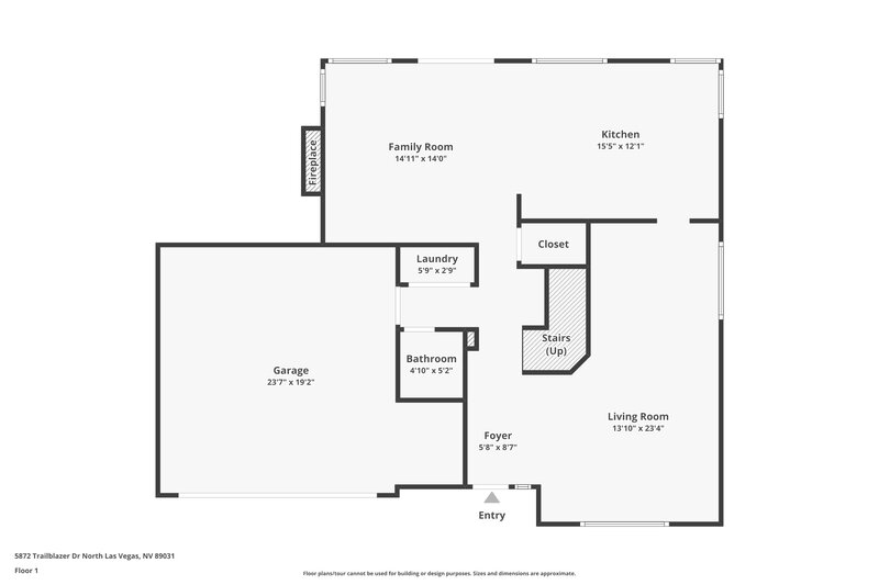 0/Mo, 5872 Trailblazer Dr North Las Vegas, NV 89031 Floor Plan View