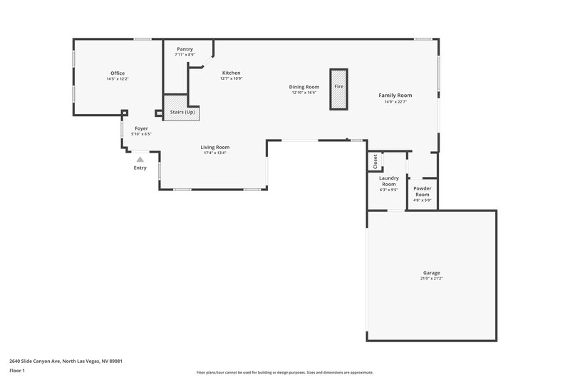 2,775/Mo, 2640 Slide Canyon Ave North Las Vegas, NV 89081 Floor Plan View