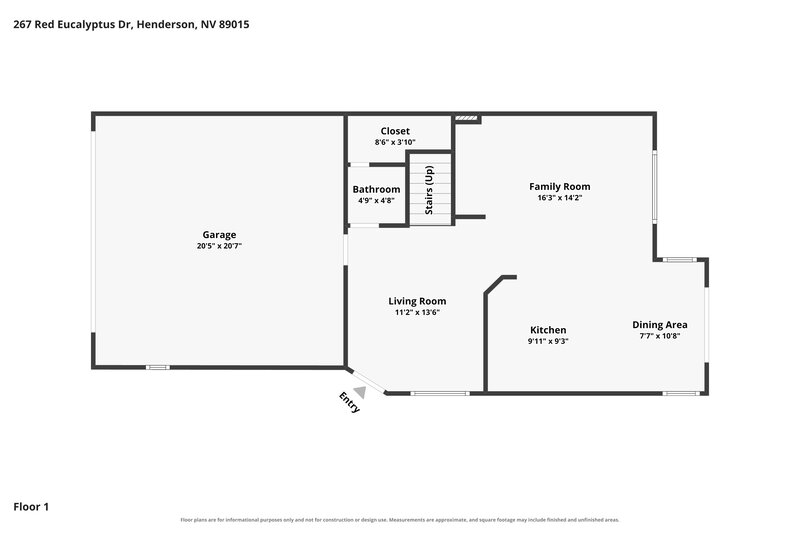 2,170/Mo, 267 Red Eucalyptus Drive Henderson, NV 89015 Floor Plan View 2