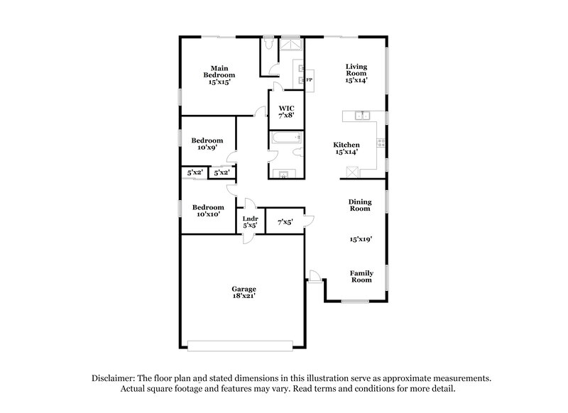 2,920/Mo, 5244 Del Lago Dr Las Vegas, NV 89130 Floor Plan View