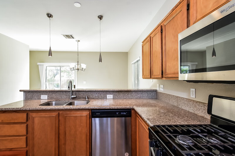 2,150/Mo, 4933 Royal Lake Ave Las Vegas, NV 89131 Kitchen View 2