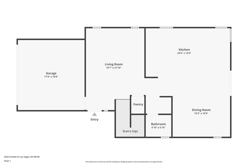 2,255/Mo, 5324 Corbett St Las Vegas, NV 89130 Floorplan View