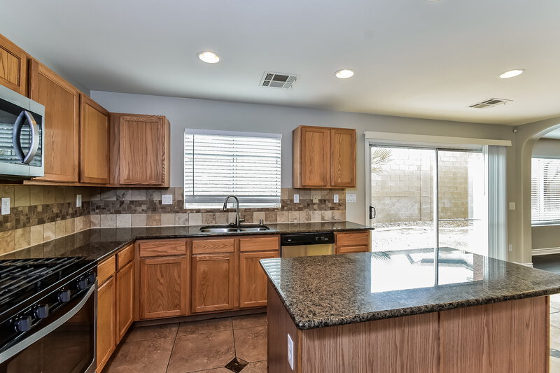 2,370/Mo, 5305 Santa Fe Heights St. North Las Vegas, NV 89081 Kitchen View 2