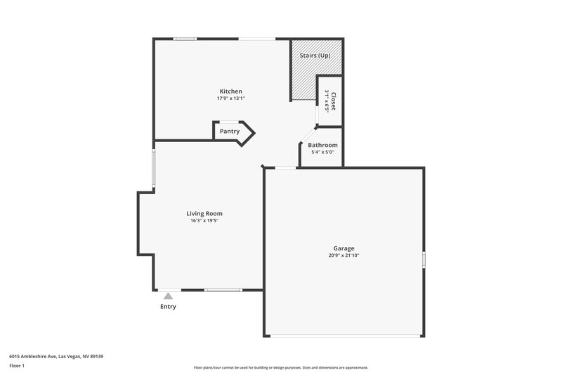 1,965/Mo, 6015 Ambleshire Ave Las Vegas, NV 89139 Floorplan View