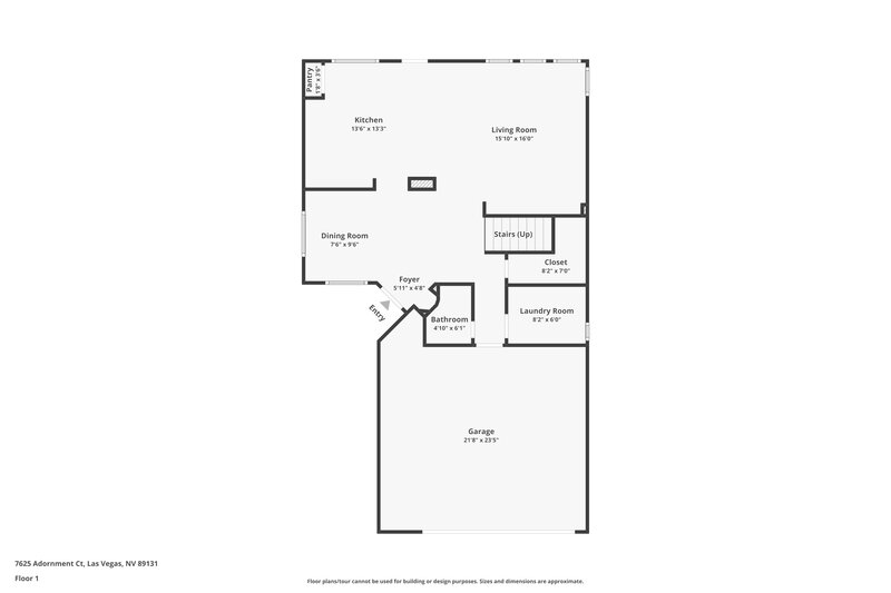 2,295/Mo, 7625 Adornment Ct Las Vegas, NV 89131 Floor Plan View