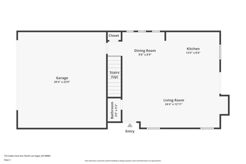 1,875/Mo, 712 Cades Cove Ave North Las Vegas, NV 89084 Floorplan View