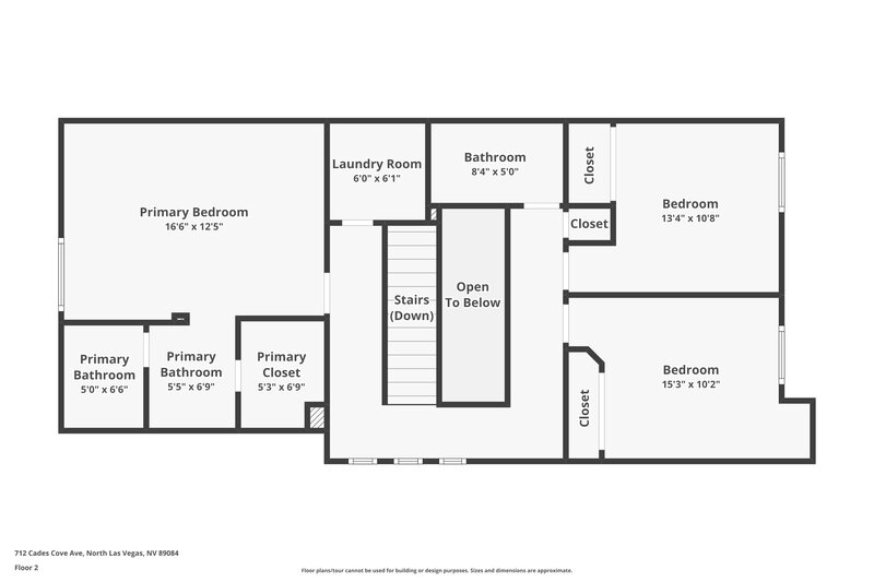 1,875/Mo, 712 Cades Cove Ave North Las Vegas, NV 89084 Floorplan View 2