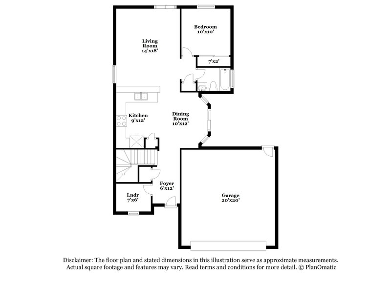 1,985/Mo, 3544 Terraza Mar Avenue North Las Vegas, NV 89081 Floor Plan View