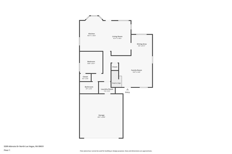 2,480/Mo, 5209 Adorato Dr North Las Vegas, NV 89031 Floor Plan View