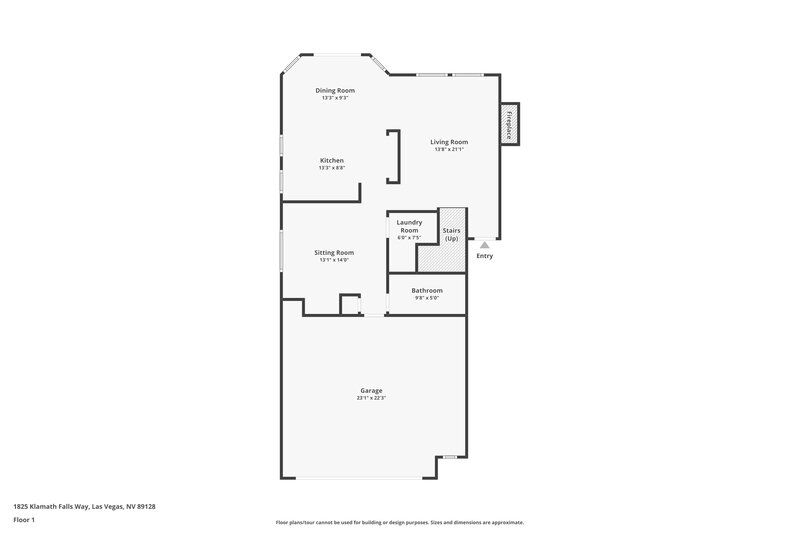 1,990/Mo, 1825 Klamath Falls Way Las Vegas, NV 89128 Floorplan View