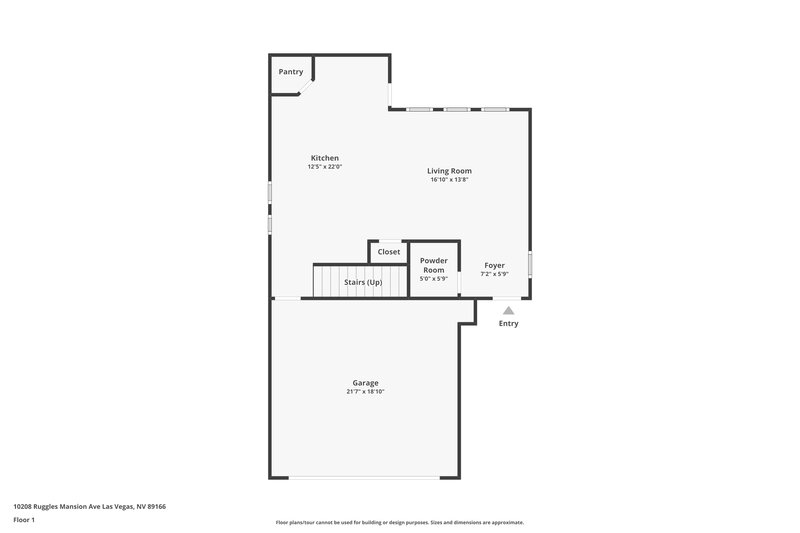 1,885/Mo, 10208 Ruggles Mansion Ave Las Vegas, NV 89166 Floor Plan View