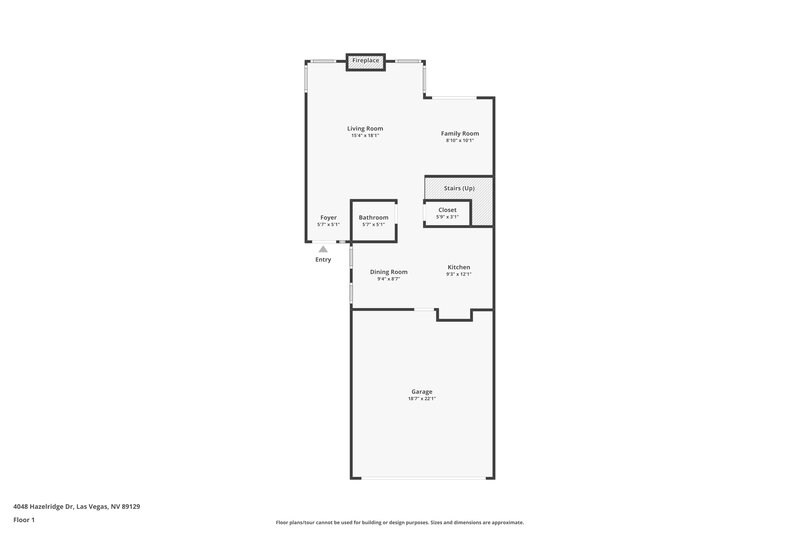 2,195/Mo, 4048 Hazelridge Drive Las Vegas, NV 89129 Floor Plan View 2