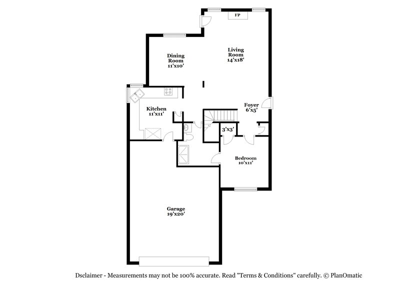 2,190/Mo, 942 Clipper Dr. Henderson, NV 89015 Floor Plan View