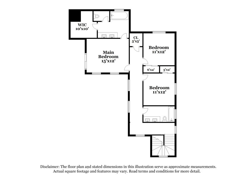 1,995/Mo, 6113 Blue Luna Street North Las Vegas, NV 89081 Floor Plan View 3