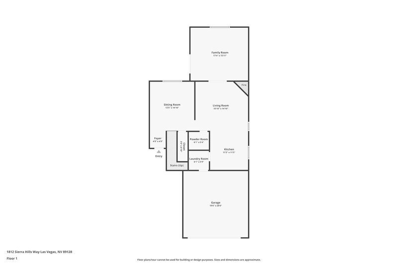 2,115/Mo, 1812 Sierra Hills Wy Las Vegas, NV 89128 Floor Plan View