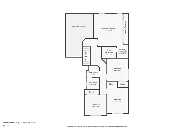 2,115/Mo, 1812 Sierra Hills Wy Las Vegas, NV 89128 Floor Plan View 2